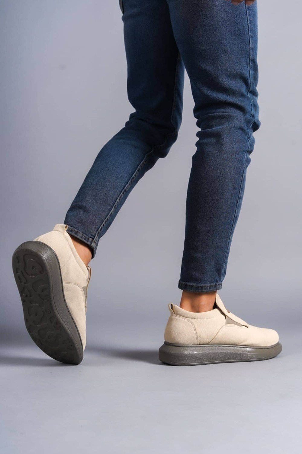 SLW161 Hippo Erkek Günlük Bağcıksız Süet Spor Sneaker Ayakkabı SGT - Bej Erkek Ayakkabı SLW161 Hippo Erkek Günlük Bağcıksız Süet Spor Sneaker Ayakkabı SGT - Bej – Salwo Erkek Ayakkabı
