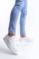 SLW165 Elite Erkek Günlük Bağcıklı Cilt Spor Sneaker Ayakkabı CBT - Beyaz – Salwo Erkek Ayakkabı