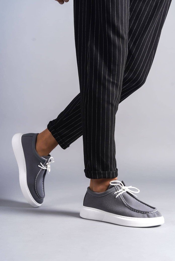 SLW170 Tornado Erkek Günlük Bağcıklı Süet Klasik Ayakkabı SBT - Gri SLW170 Tornado Erkek Günlük Bağcıklı Süet Klasik Ayakkabı SBT - Gri