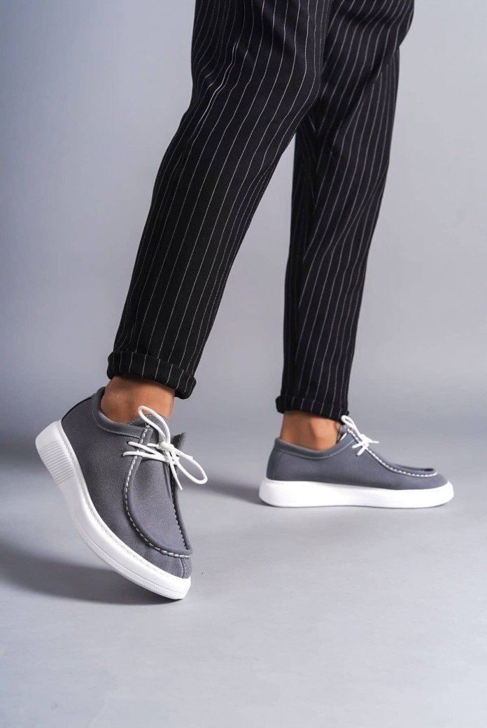 SLW170 Tornado Erkek Günlük Bağcıklı Süet Klasik Ayakkabı SBT - Gri SLW170 Tornado Erkek Günlük Bağcıklı Süet Klasik Ayakkabı SBT - Gri