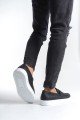 SLW180 Estilo X Erkek Günlük Bağcıksız Cilt Klasik Ayakkabı CBT - Siyah – Salwo Erkek Ayakkabı
