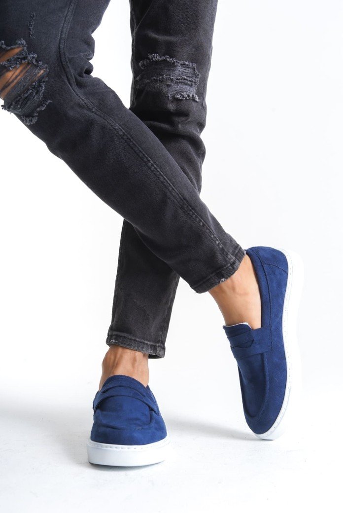 SLW180 Estilo X Erkek Günlük Bağcıksız Süet Klasik Ayakkabı SBT - Lacivert SLW180 Estilo X Erkek Günlük Bağcıksız Süet Klasik Ayakkabı SBT - Lacivert