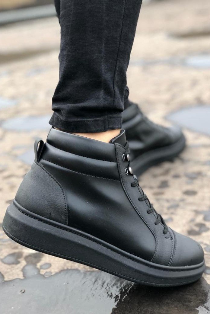 SLW202 Toronto Erkek Spor Günlük Bağcıklı Cilt Bot CST - Siyah SLW202 Toronto Erkek Spor Günlük Bağcıklı Cilt Bot CST - Siyah