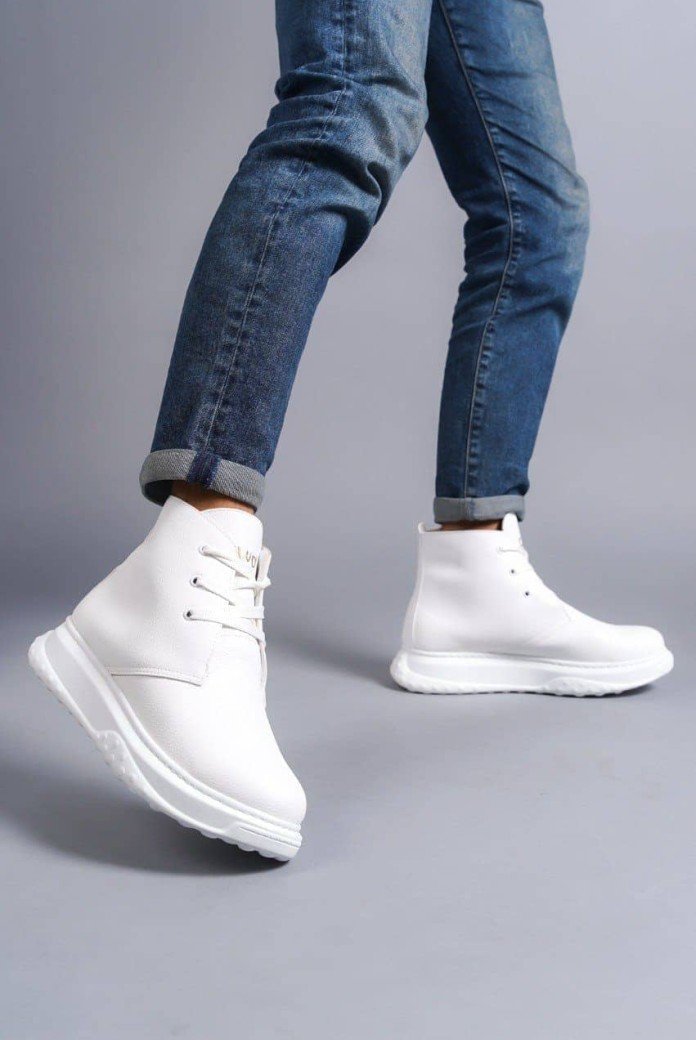 SLW204 Franca Erkek Spor Günlük Bağcıklı Cilt Bot CBT - Beyaz SLW204 Franca Erkek Spor Günlük Bağcıklı Cilt Bot CBT - Beyaz