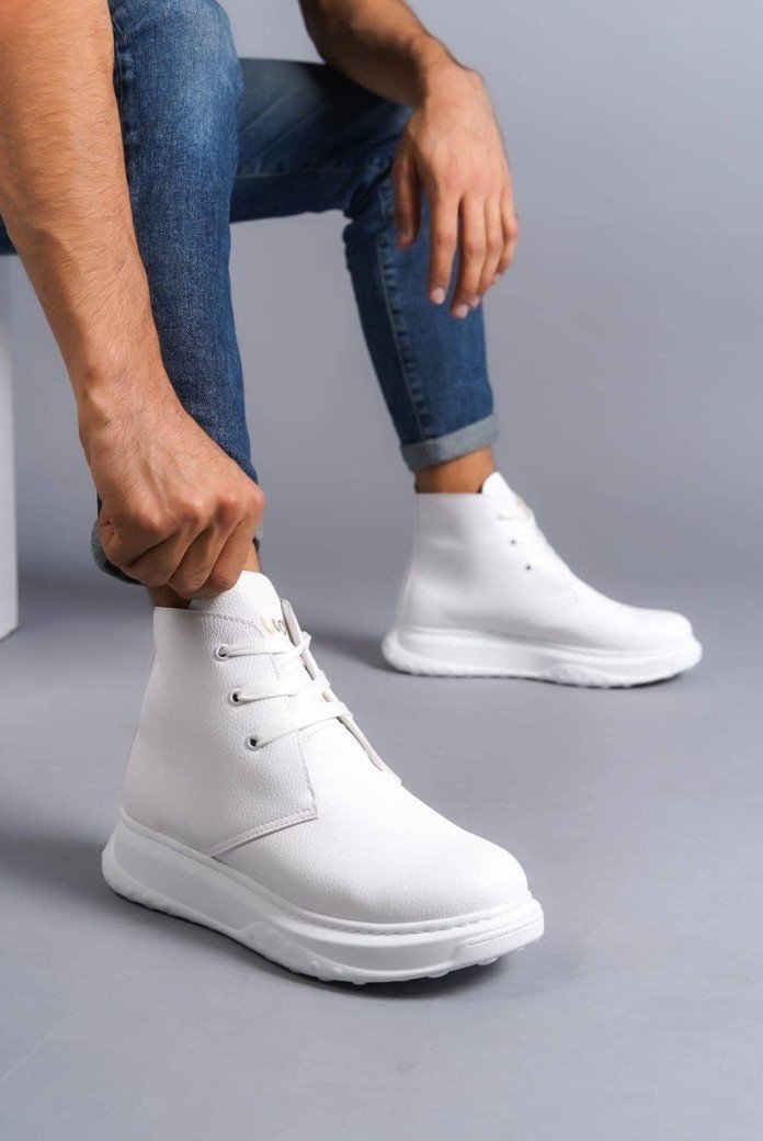 SLW204 Franca Erkek Spor Günlük Bağcıklı Cilt Bot CBT - Beyaz SLW204 Franca Erkek Spor Günlük Bağcıklı Cilt Bot CBT - Beyaz