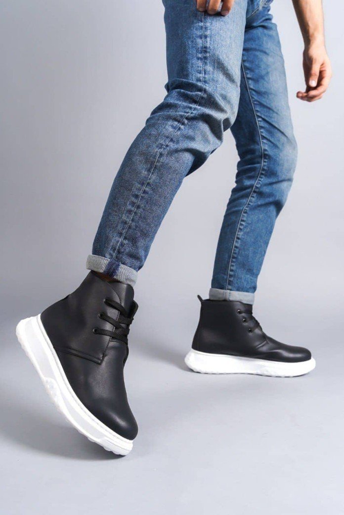 SLW204 Franca Erkek Spor Günlük Bağcıklı Cilt Bot CBT - Siyah SLW204 Franca Erkek Spor Günlük Bağcıklı Cilt Bot CBT - Siyah