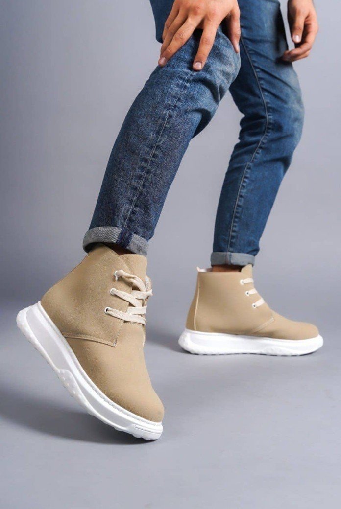 SLW204 Franca Erkek Spor Günlük Bağcıklı Süet Bot SBT - Krem SLW204 Franca Erkek Spor Günlük Bağcıklı Süet Bot SBT - Krem