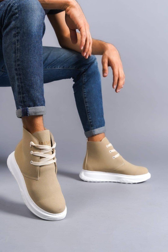 SLW204 Franca Erkek Spor Günlük Bağcıklı Süet Bot SBT - Krem SLW204 Franca Erkek Spor Günlük Bağcıklı Süet Bot SBT - Krem