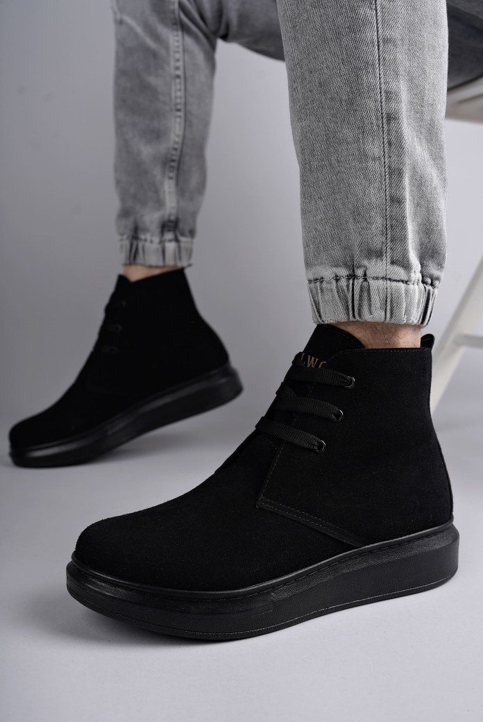 SLW207 Oslo Erkek Spor Günlük Bağcıklı Süet Bot SST - Siyah SLW207 Oslo Erkek Spor Günlük Bağcıklı Süet Bot SST - Siyah