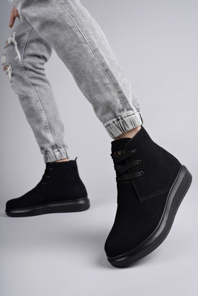 SLW207 Oslo Erkek Spor Günlük Bağcıklı Süet Bot SST - Siyah SLW207 Oslo Erkek Spor Günlük Bağcıklı Süet Bot SST - Siyah