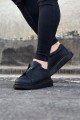 WG010 Erkek Günlük Fermuarlı Cilt Spor Sneaker Ayakkabı CST - Siyah – Wagoon Erkek Ayakkabı