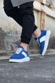 WG011 Erkek Günlük Bağcıklı Süet Spor Sneaker Ayakkabı SBT - Mavi/Beyaz – Wagoon Erkek Ayakkabı
