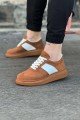 WG011 Erkek Günlük Bağcıklı Süet Spor Sneaker Ayakkabı STT - Taba/Beyaz – Wagoon Erkek Ayakkabı