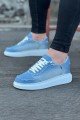WG018 Erkek Günlük Bağcıklı Kot Kumaş Spor Sneaker Ayakkabı TBT - Açık Mavi Erkek Ayakkabı WG018 Erkek Günlük Bağcıklı Kot Kumaş Spor Sneaker Ayakkabı TBT - Açık Mavi – Wagoon Erkek Ayakkabı