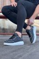 WG018 Erkek Günlük Bağcıklı Kot Kumaş Spor Sneaker Ayakkabı TBT - Gri Erkek Ayakkabı WG018 Erkek Günlük Bağcıklı Kot Kumaş Spor Sneaker Ayakkabı TBT - Gri – Wagoon Erkek Ayakkabı