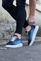 WG018 Erkek Günlük Bağcıklı Kot Kumaş Spor Sneaker Ayakkabı TBT - Koyu Mavi Erkek Ayakkabı WG018 Erkek Günlük Bağcıklı Kot Kumaş Spor Sneaker Ayakkabı TBT - Koyu Mavi – Wagoon Erkek Ayakkabı