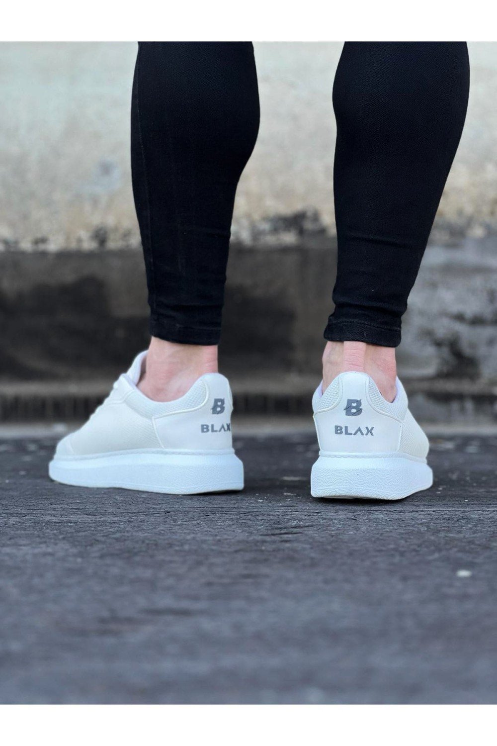 WG019 Erkek Günlük Bağcıklı Triko Cilt Spor Sneaker Ayakkabı TCBT - Beyaz Erkek Ayakkabı WG019 Erkek Günlük Bağcıklı Triko Cilt Spor Sneaker Ayakkabı TCBT - Beyaz – Wagoon Erkek Ayakkabı