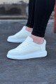 WG019 Erkek Günlük Bağcıklı Triko Cilt Spor Sneaker Ayakkabı TCBT - Beyaz Erkek Ayakkabı WG019 Erkek Günlük Bağcıklı Triko Cilt Spor Sneaker Ayakkabı TCBT - Beyaz – Wagoon Erkek Ayakkabı