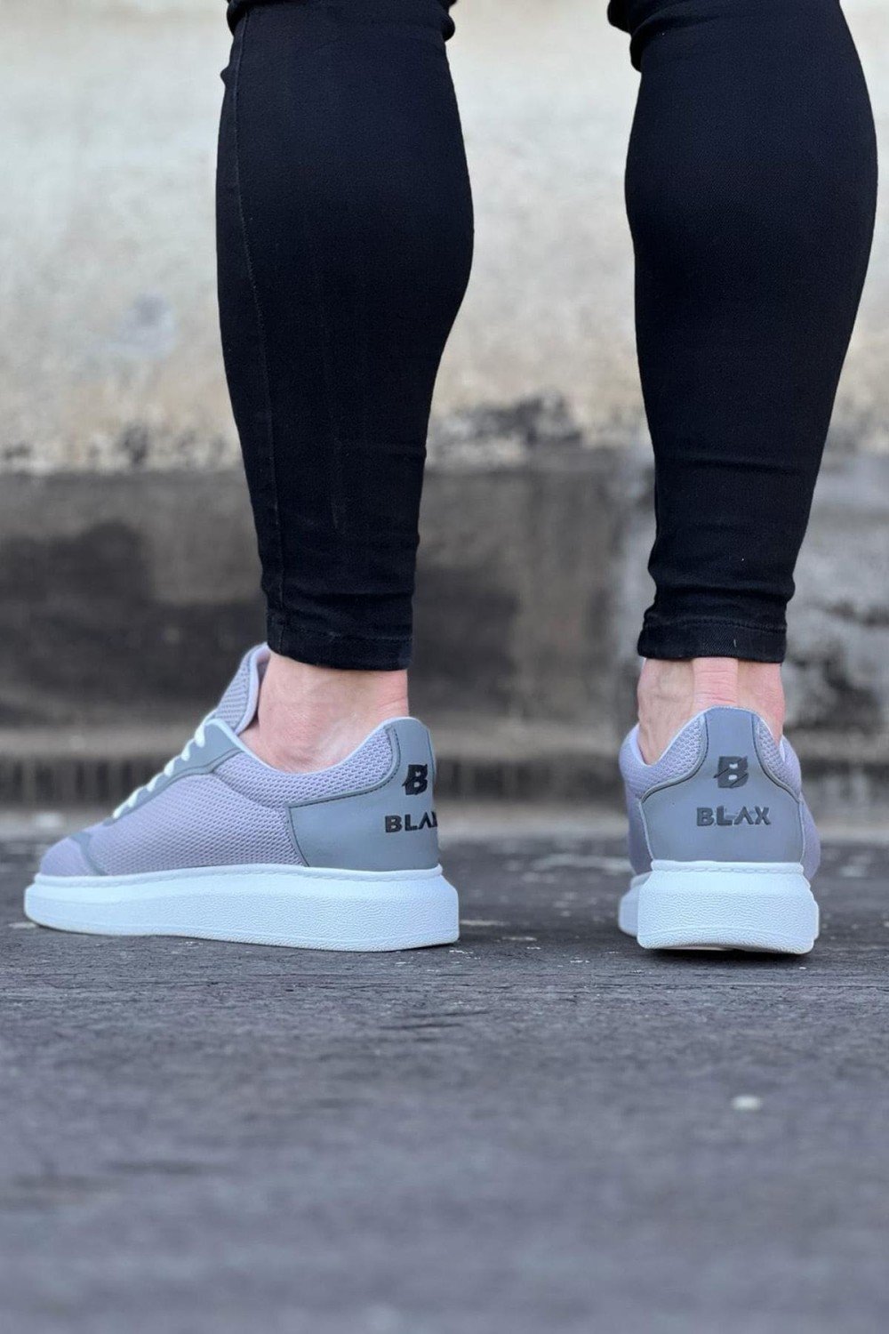 WG019 Erkek Günlük Bağcıklı Triko Cilt Spor Sneaker Ayakkabı TCBT - Gri Erkek Ayakkabı WG019 Erkek Günlük Bağcıklı Triko Cilt Spor Sneaker Ayakkabı TCBT - Gri – Wagoon Erkek Ayakkabı
