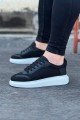 WG019 Erkek Günlük Bağcıklı Triko Cilt Spor Sneaker Ayakkabı TCBT - Siyah Erkek Ayakkabı WG019 Erkek Günlük Bağcıklı Triko Cilt Spor Sneaker Ayakkabı TCBT - Siyah – Wagoon Erkek Ayakkabı