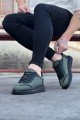 WG019 Erkek Günlük Bağcıklı Triko Cilt Spor Sneaker Ayakkabı TCST - Haki Erkek Ayakkabı WG019 Erkek Günlük Bağcıklı Triko Cilt Spor Sneaker Ayakkabı TCST - Haki – Wagoon Erkek Ayakkabı