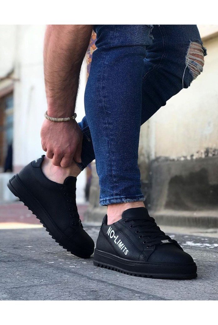 WG027 Erkek Günlük Bağcıklı No - Limits Cilt Spor Sneaker Ayakkabı CST - Siyah WG027 Erkek Günlük Bağcıklı No - Limits Cilt Spor Sneaker Ayakkabı CST - Siyah