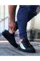 WG027 Erkek Günlük Bağcıklı No - Limits Cilt Spor Sneaker Ayakkabı CST - Siyah/Beyaz – Wagoon Erkek Ayakkabı