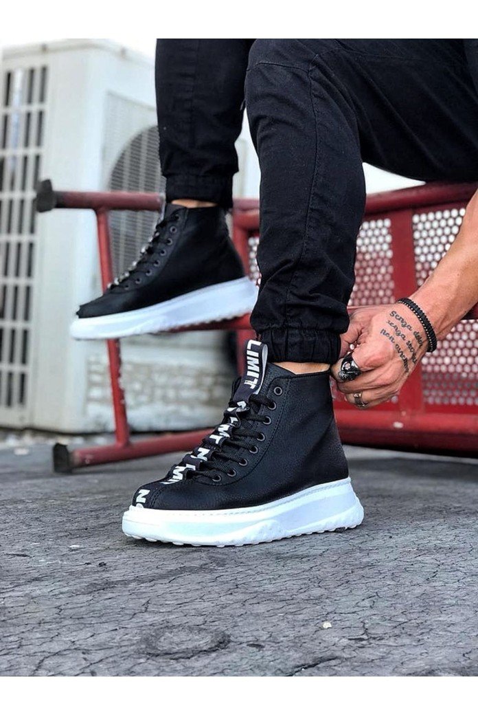 WG03 Erkek Spor Günlük Bağcıklı Cilt Bot CBT - Siyah WG03 Erkek Spor Günlük Bağcıklı Cilt Bot CBT - Siyah