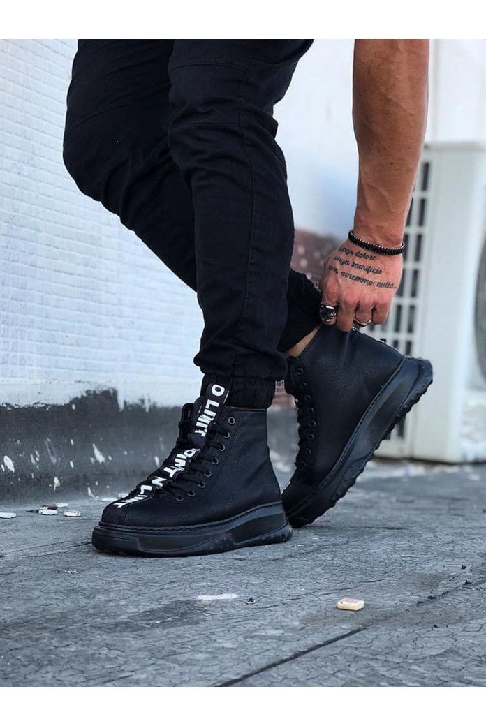 WG03 Erkek Spor Günlük Bağcıklı Cilt Bot CST - Siyah WG03 Erkek Spor Günlük Bağcıklı Cilt Bot CST - Siyah