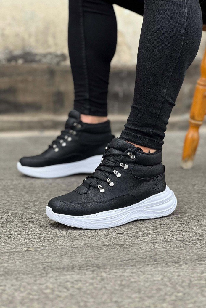 WG035 Erkek Spor Günlük Bağcıklı Cilt Bot CBT - Siyah WG035 Erkek Spor Günlük Bağcıklı Cilt Bot CBT - Siyah