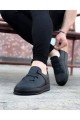 WG036 Erkek Günlük Bağcıklı Lastikli Cilt Spor Sneaker Ayakkabı CST - Siyah Erkek Ayakkabı WG036 Erkek Günlük Bağcıklı Lastikli Cilt Spor Sneaker Ayakkabı CST - Siyah – Wagoon Erkek Ayakkabı