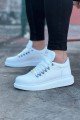 WG047 Erkek Günlük Bağcıklı Cilt Spor Sneaker Ayakkabı CBT - Beyaz Erkek Ayakkabı WG047 Erkek Günlük Bağcıklı Cilt Spor Sneaker Ayakkabı CBT - Beyaz – Wagoon Erkek Ayakkabı