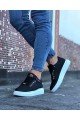 WG047 Erkek Günlük Bağcıklı Cilt Spor Sneaker Ayakkabı CBT - Siyah Erkek Ayakkabı WG047 Erkek Günlük Bağcıklı Cilt Spor Sneaker Ayakkabı CBT - Siyah – Wagoon Erkek Ayakkabı