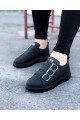 WG050 Erkek Günlük Tokalı Cilt Spor Sneaker Ayakkabı CST - Siyah Erkek Ayakkabı WG050 Erkek Günlük Tokalı Cilt Spor Sneaker Ayakkabı CST - Siyah – Wagoon Erkek Ayakkabı