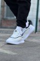 WG062 Erkek Günlük Bağcıklı Cilt Triko Spor Sneaker Ayakkabı CTBT - Beyaz/Siyah Erkek Ayakkabı WG062 Erkek Günlük Bağcıklı Cilt Triko Spor Sneaker Ayakkabı CTBT - Beyaz/Siyah – Wagoon Erkek Ayakkabı