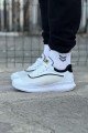 WG062 Erkek Günlük Bağcıklı Cilt Triko Spor Sneaker Ayakkabı CTBT - Beyaz/Siyah Erkek Ayakkabı WG062 Erkek Günlük Bağcıklı Cilt Triko Spor Sneaker Ayakkabı CTBT - Beyaz/Siyah – Wagoon Erkek Ayakkabı