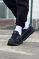 WG062 Erkek Günlük Bağcıklı Cilt Triko Spor Sneaker Ayakkabı CTST - Siyah/Mavi Erkek Ayakkabı WG062 Erkek Günlük Bağcıklı Cilt Triko Spor Sneaker Ayakkabı CTST - Siyah/Mavi – Wagoon Erkek Ayakkabı