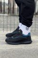 WG062 Erkek Günlük Bağcıklı Cilt Triko Spor Sneaker Ayakkabı CTST - Siyah/Mavi Erkek Ayakkabı WG062 Erkek Günlük Bağcıklı Cilt Triko Spor Sneaker Ayakkabı CTST - Siyah/Mavi – Wagoon Erkek Ayakkabı
