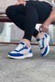 WG063 Erkek Günlük Bağcıklı Triko Süet Spor Sneaker Ayakkabı TSBT - Bej/Mavi – Wagoon Erkek Ayakkabı