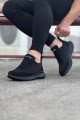 WG063 Erkek Günlük Bağcıklı Triko Süet Spor Sneaker Ayakkabı TSST - Siyah – Wagoon Erkek Ayakkabı
