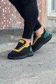 WG063 Erkek Günlük Bağcıklı Triko Süet Spor Sneaker Ayakkabı TSST - Siyah/Sarı – Wagoon Erkek Ayakkabı