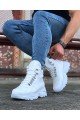 WG07 Erkek Spor Günlük Bağcıklı Cilt Bot CBT - Beyaz – Wagoon Erkek Ayakkabı