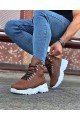 WG07 Erkek Spor Günlük Bağcıklı Cilt Bot CBT - Taba – Wagoon Erkek Ayakkabı