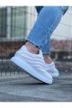 WG094 Erkek Günlük Bağcıklı Cilt Spor Sneaker Ayakkabı CBT - Beyaz Erkek Ayakkabı WG094 Erkek Günlük Bağcıklı Cilt Spor Sneaker Ayakkabı CBT - Beyaz – Wagoon Erkek Ayakkabı