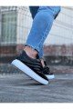 WG094 Erkek Günlük Bağcıklı Rugan Spor Sneaker Ayakkabı RBT - Siyah Erkek Ayakkabı WG094 Erkek Günlük Bağcıklı Rugan Spor Sneaker Ayakkabı RBT - Siyah – Wagoon Erkek Ayakkabı