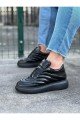 WG094 Erkek Günlük Bağcıklı Rugan Spor Sneaker Ayakkabı RST - Siyah Erkek Ayakkabı WG094 Erkek Günlük Bağcıklı Rugan Spor Sneaker Ayakkabı RST - Siyah – Wagoon Erkek Ayakkabı