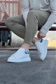 WG095 Erkek Günlük Bağcıklı Cilt Spor Sneaker Ayakkabı CBT - Beyaz/Mavi Erkek Ayakkabı WG095 Erkek Günlük Bağcıklı Cilt Spor Sneaker Ayakkabı CBT - Beyaz/Mavi – Wagoon Erkek Ayakkabı