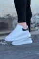 WG095 Erkek Günlük Bağcıklı Cilt Spor Sneaker Ayakkabı CBT - Beyaz/Siyah Erkek Ayakkabı WG095 Erkek Günlük Bağcıklı Cilt Spor Sneaker Ayakkabı CBT - Beyaz/Siyah – Wagoon Erkek Ayakkabı