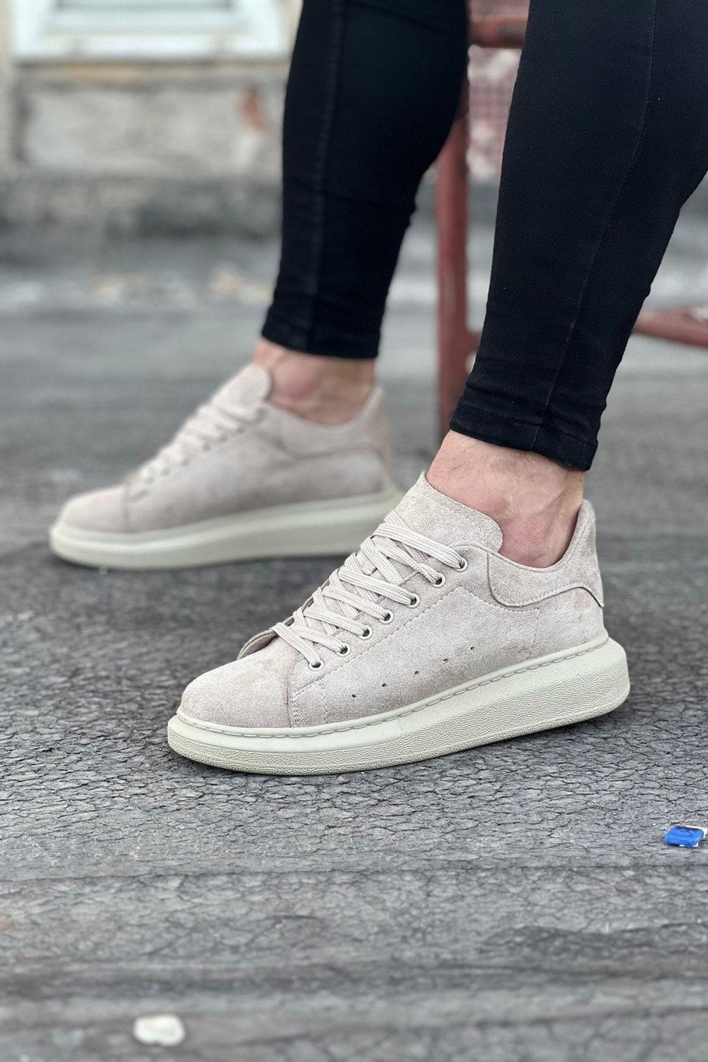 WG096 Erkek Günlük Bağcıklı Süet Spor Sneaker Ayakkabı SBT - Bej Erkek Ayakkabı WG096 Erkek Günlük Bağcıklı Süet Spor Sneaker Ayakkabı SBT - Bej – Wagoon Erkek Ayakkabı