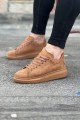 WG096 Erkek Günlük Bağcıklı Süet Spor Sneaker Ayakkabı STT - Taba – Wagoon Erkek Ayakkabı